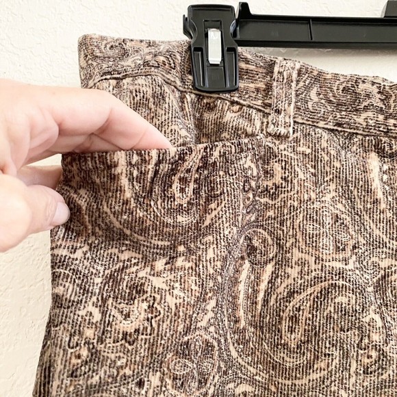 JONES NEW YORK Signature Corduroy Pants Jeans Women Size 12 Paisley - Picture 3 of 10